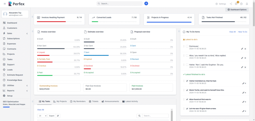 Perfex CRM PHP Script Free Download | Source Code + ADDONS 3.4.0