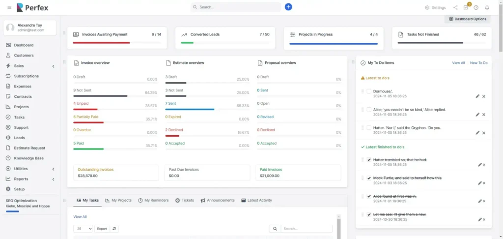 Perfex CRM PHP Script Free Download | Source Code + ADDONS 3.4.0